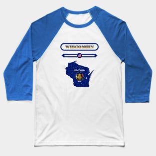 WISCONSIN STATE, UNITED STATES, USA. SAMER BRASIL Baseball T-Shirt